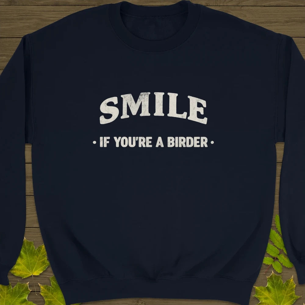 Smile Crewneck Sweatshirt Navy