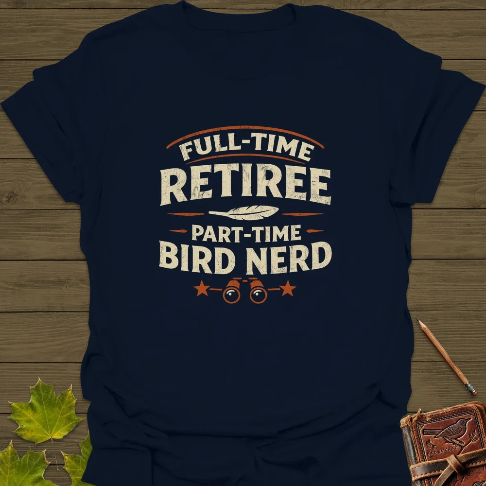 Bird Nerd Retiree T-Shirt Navy