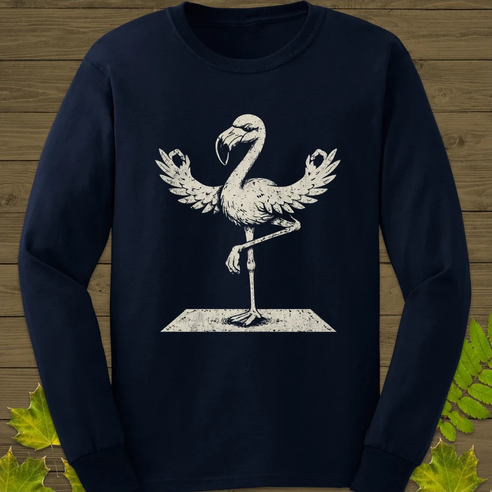 Flamingo Yoga Long Sleeve Navy