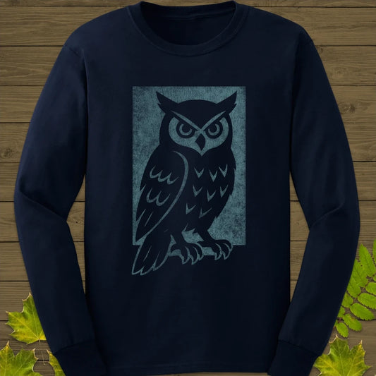 Shadow Owl Long Sleeve Navy