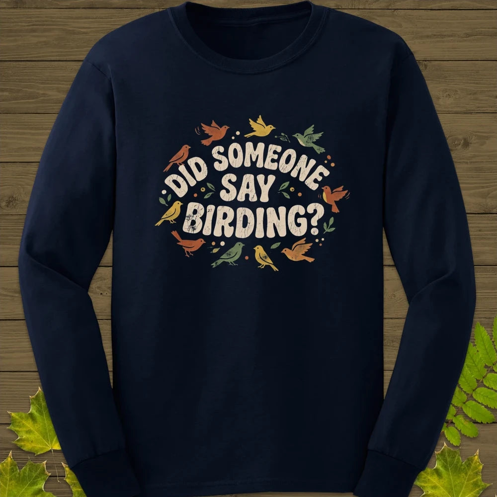 Say Birding Long Sleeve Navy