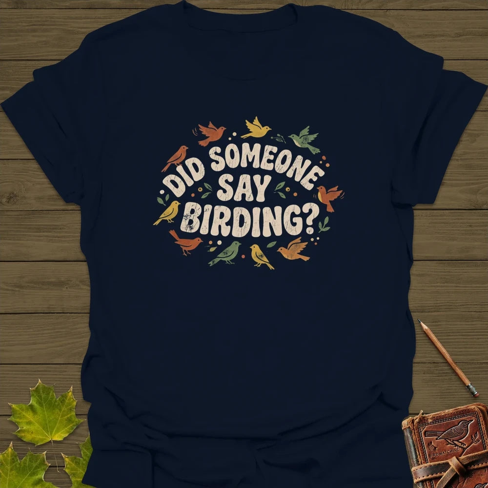 Say Birding T-Shirt Navy