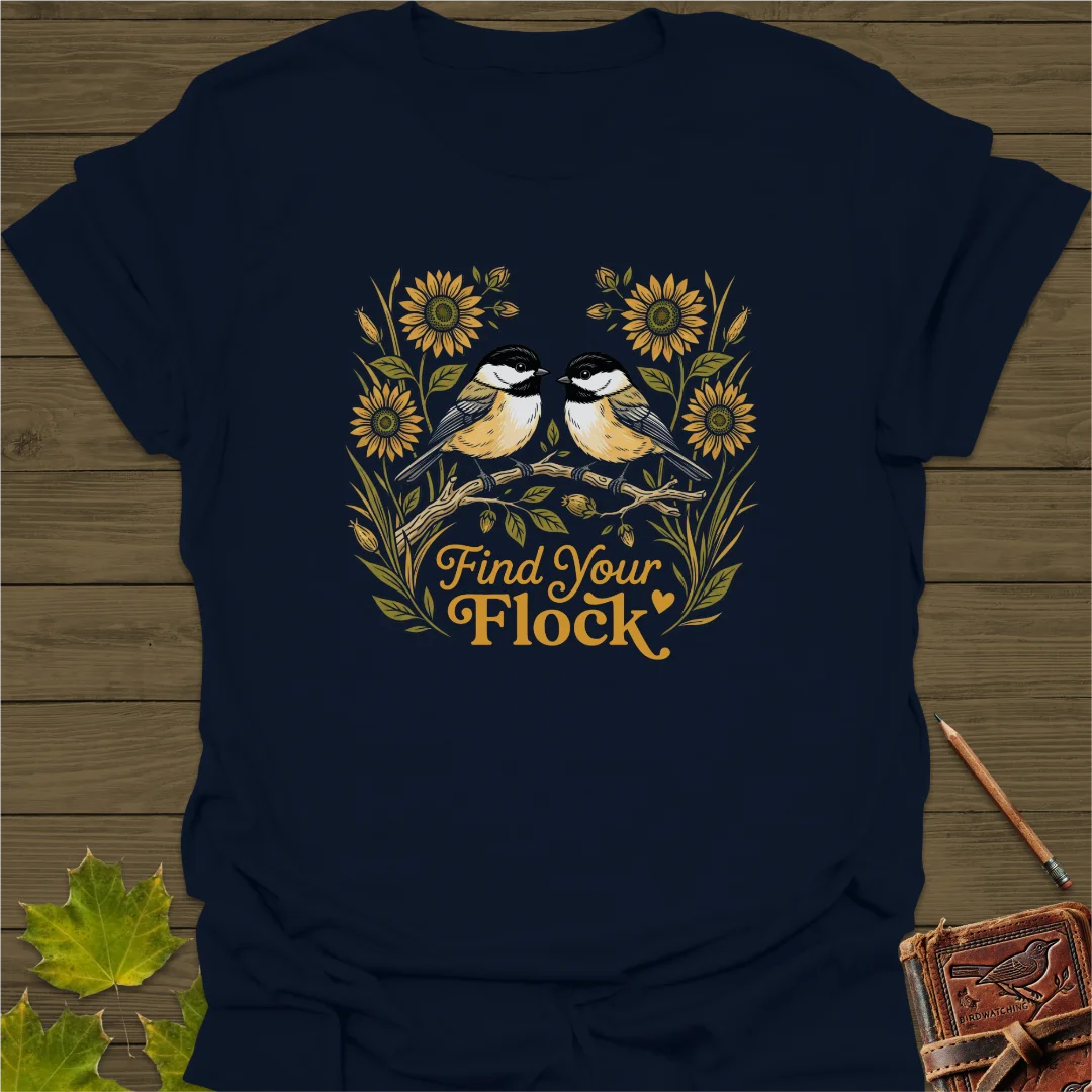 Find Your Flock T-Shirt Navy