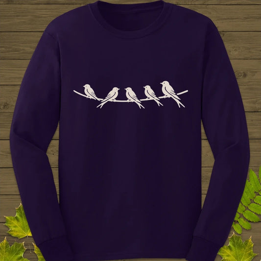 Elegant Perch Long Sleeve Purple