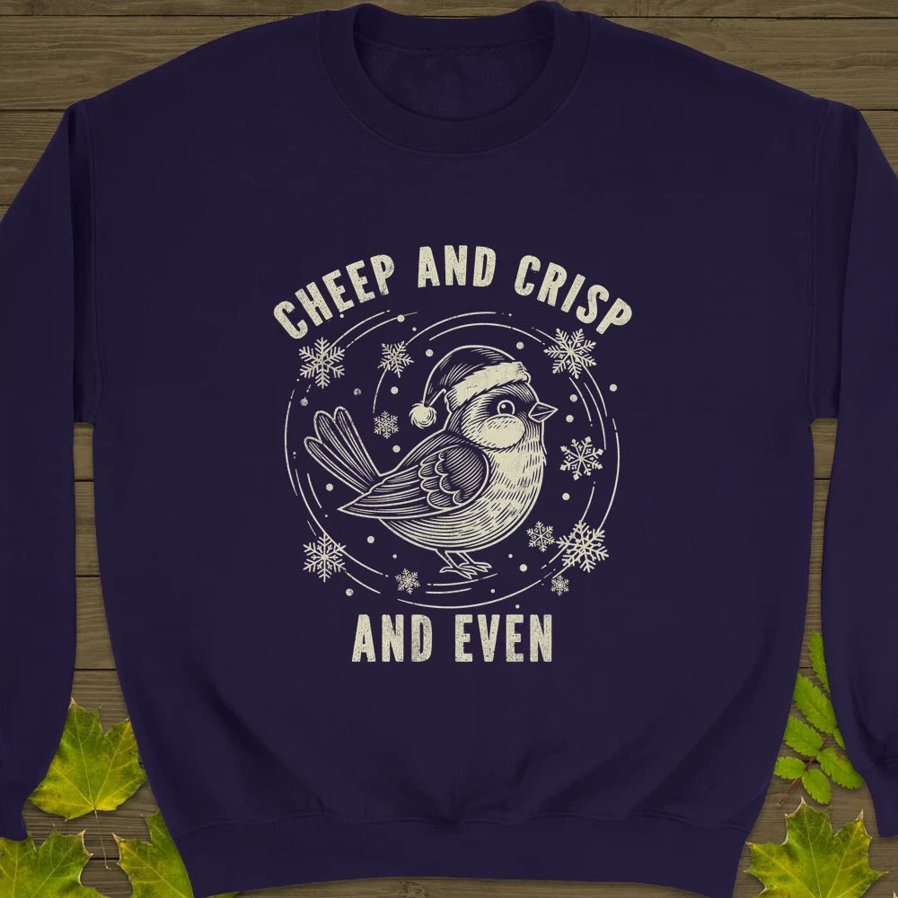 Cheep And Crisp Crewneck Sweatshirt Purple