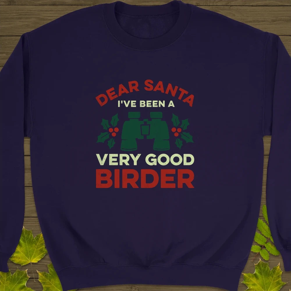 Dear Santa Crewneck Sweatshirt Purple
