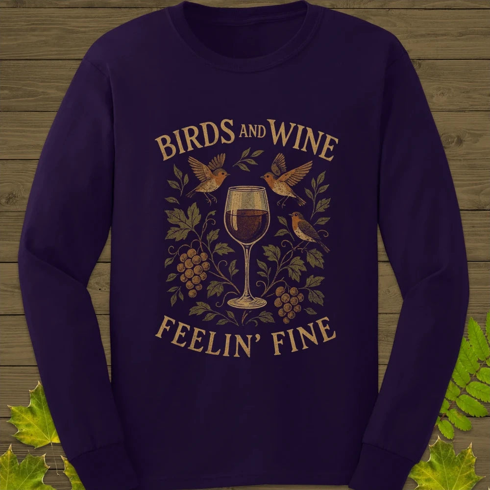 Birds and Wine Long Sleeve