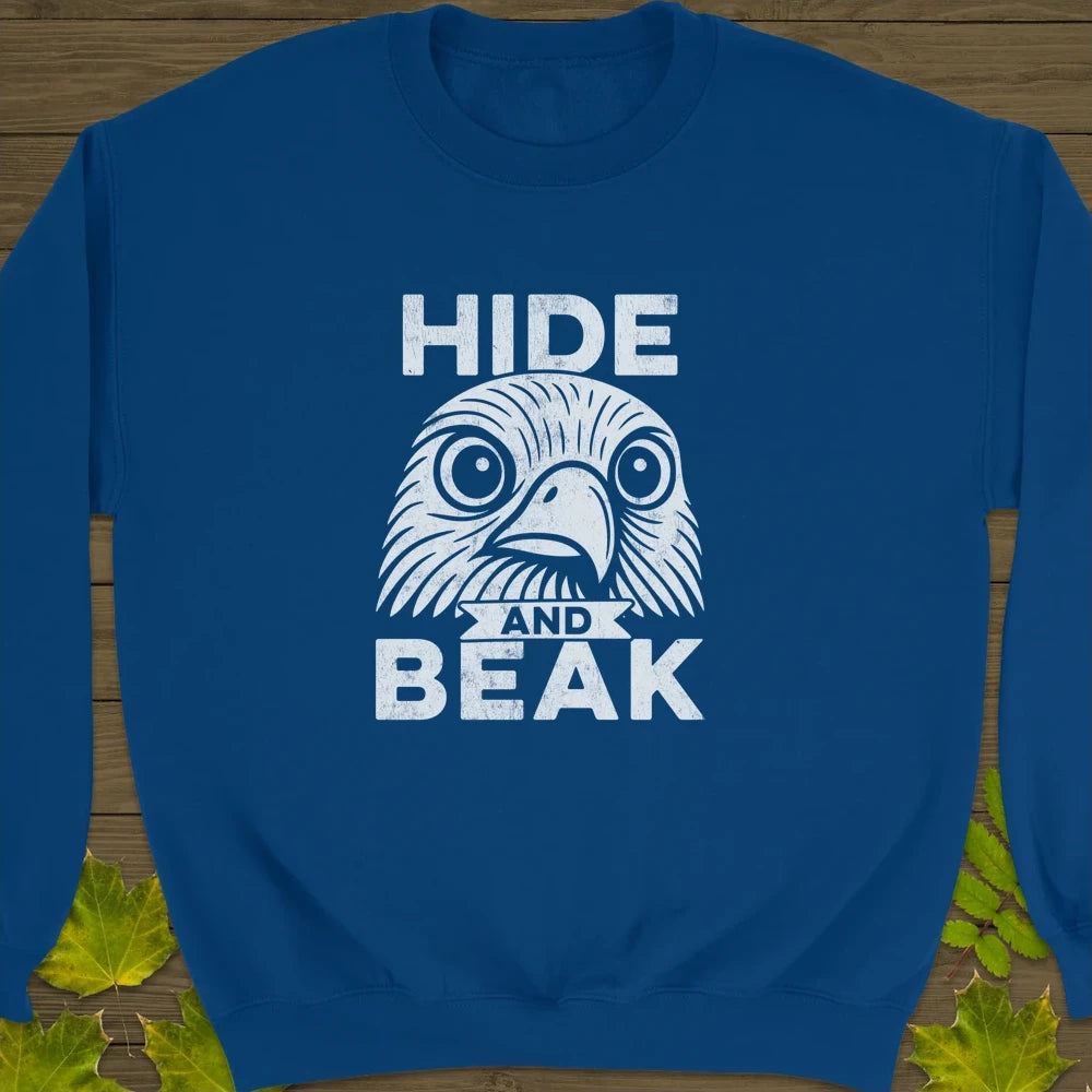 Hide and Beak Crewneck Sweatshirt Royal
