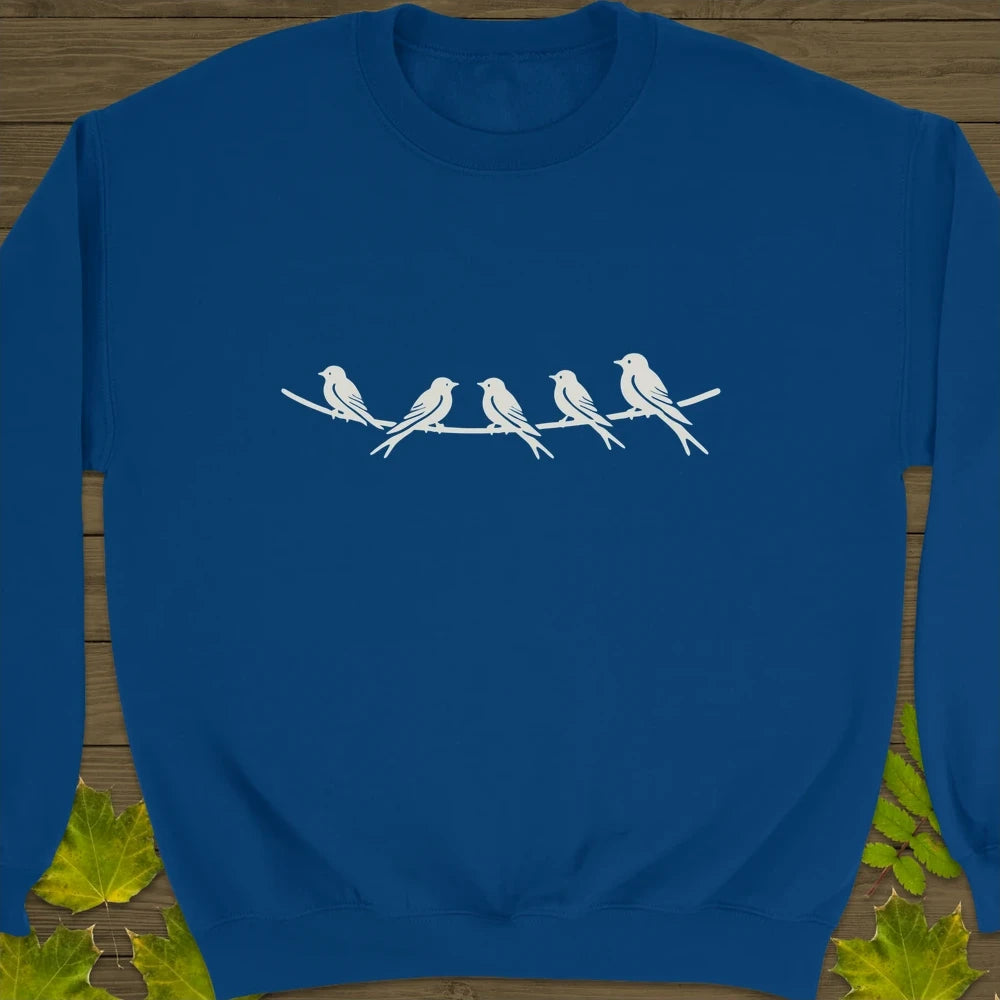 Elegant Perch Crewneck Sweatshirt Royal