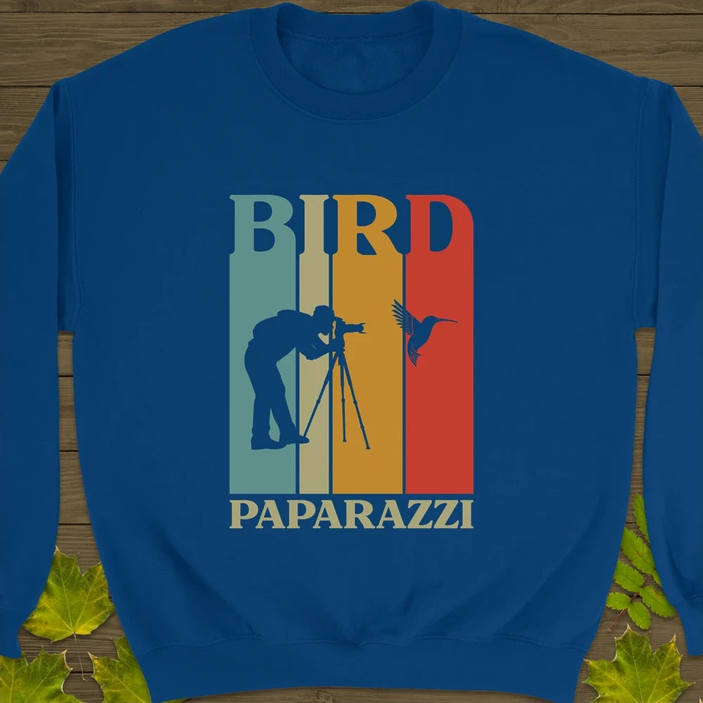 Bird Paparazzi Crewneck Sweatshirt Royal