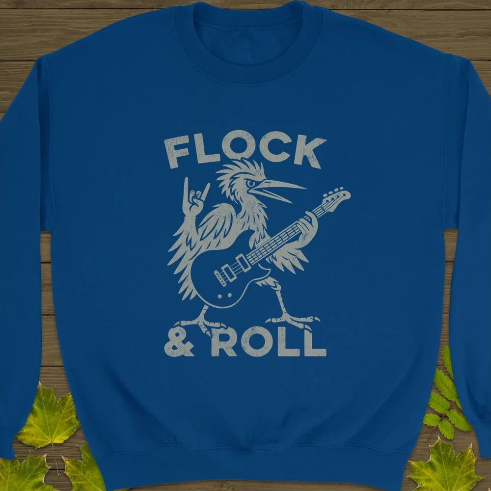 Flock & Roll Crewneck Sweatshirt Royal