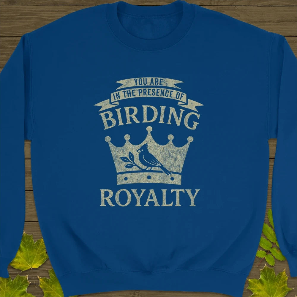 Birding Royalty Crewneck Sweatshirt Royal