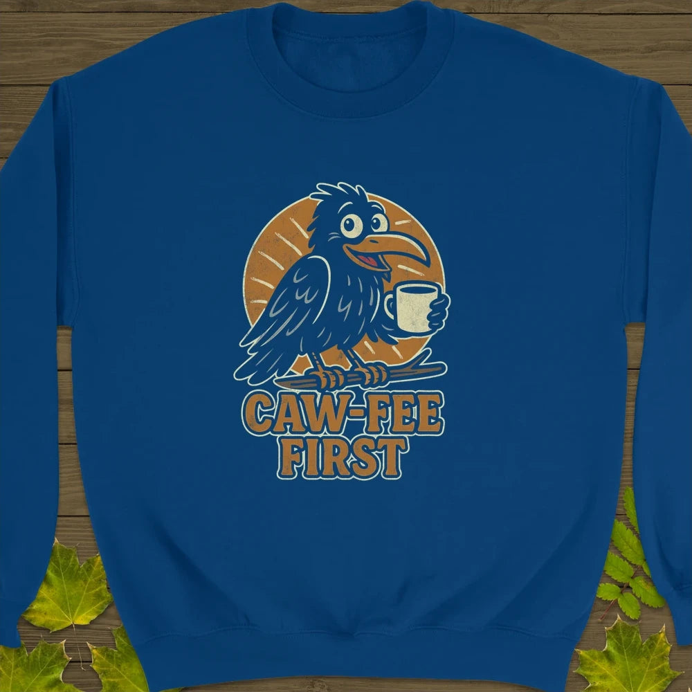 Caw-Fee First Crewneck Sweatshirt Royal
