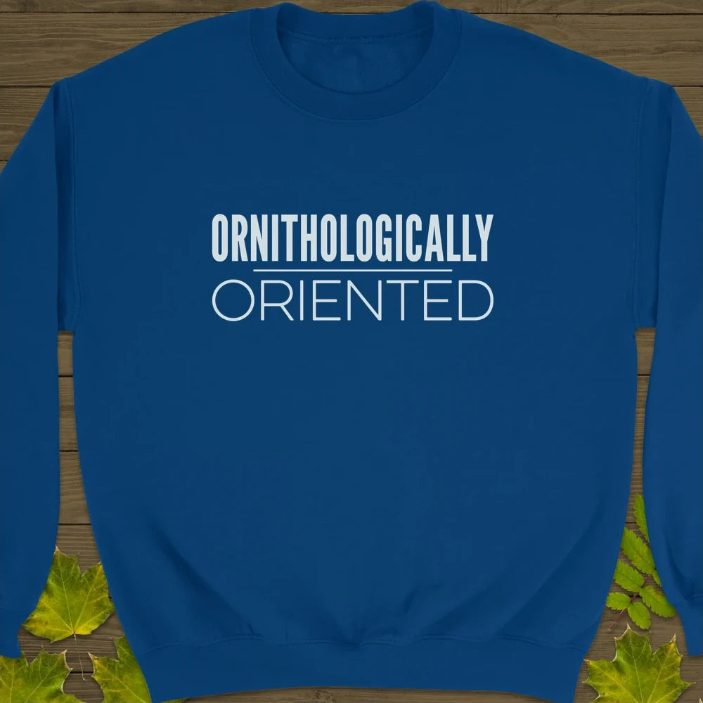Ornithologically Oriented Crewneck Sweatshirt Royal
