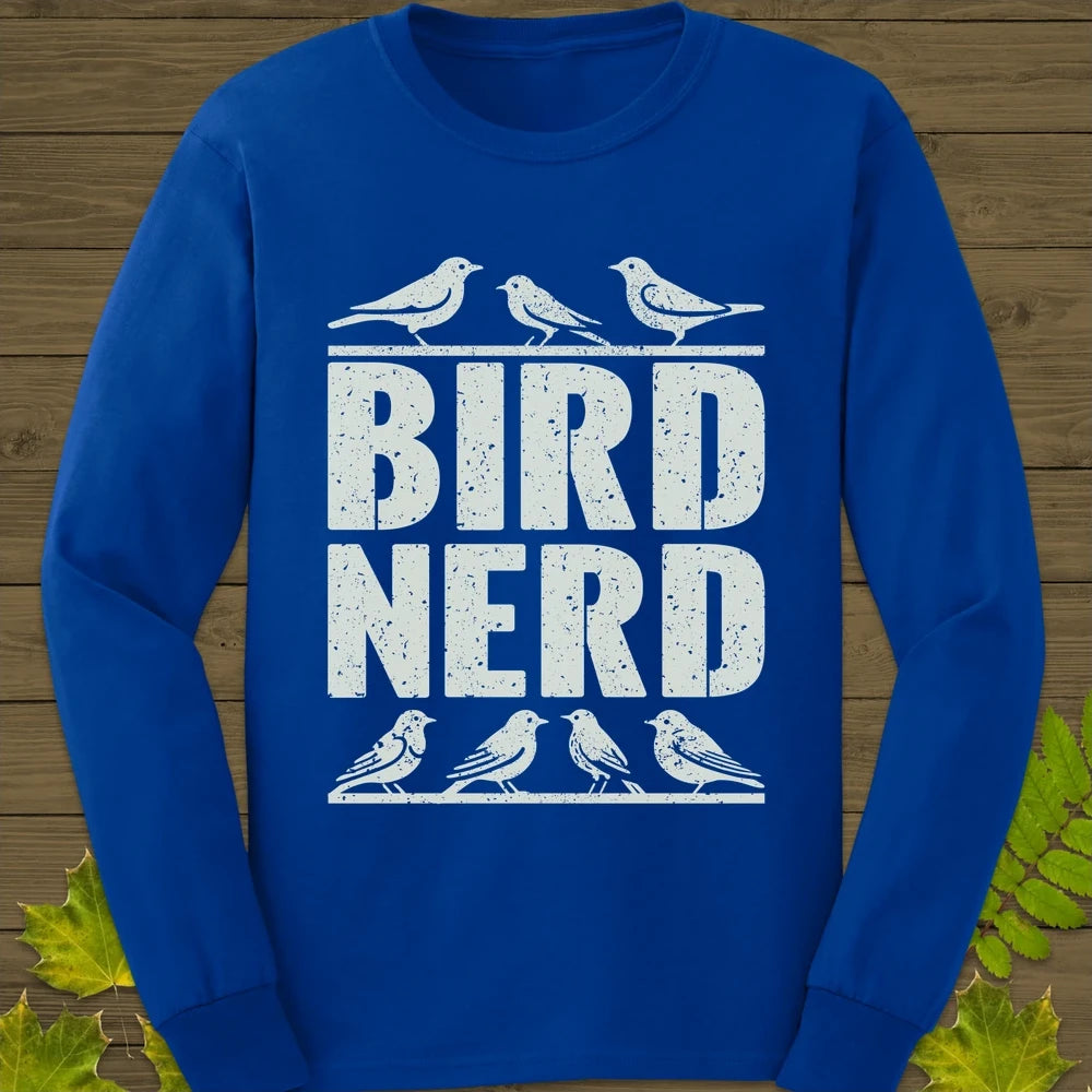 Bird Nerd Long Sleeve Royal