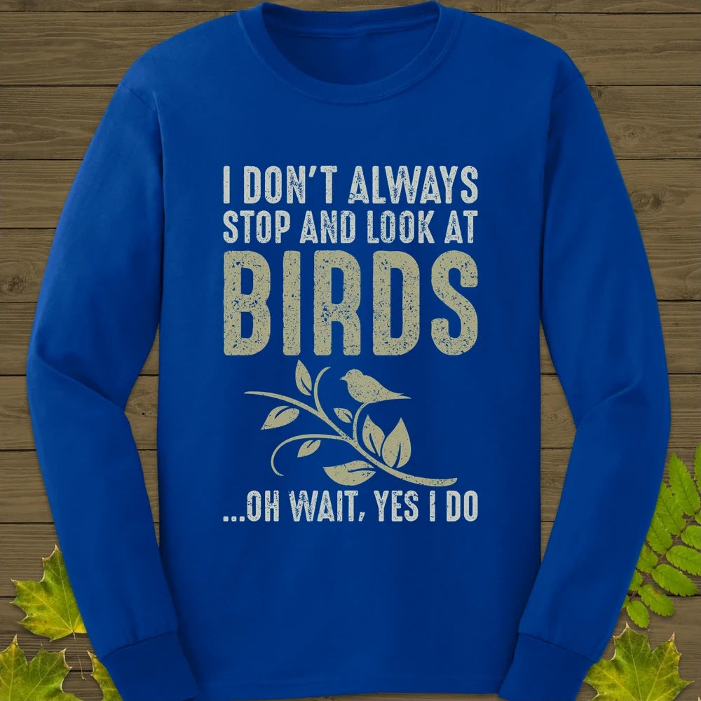 Stop For Birds Long Sleeve Royal