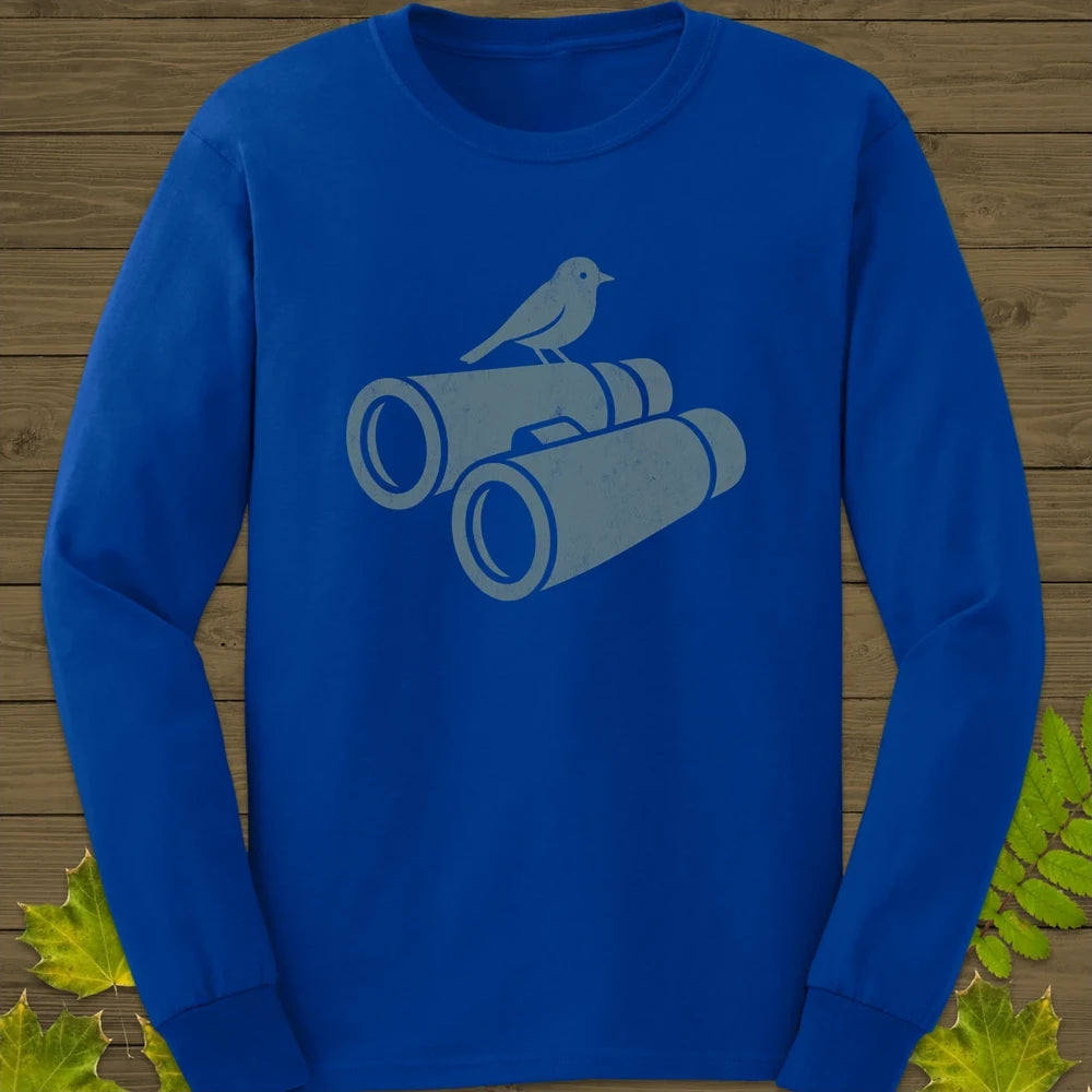 Bird on Bins Long Sleeve Royal