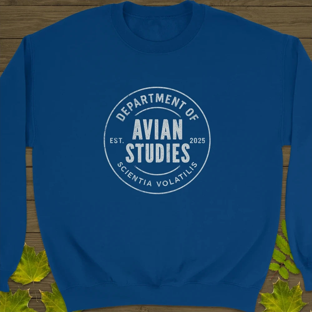 Avian Studies Crewneck Sweatshirt Royal