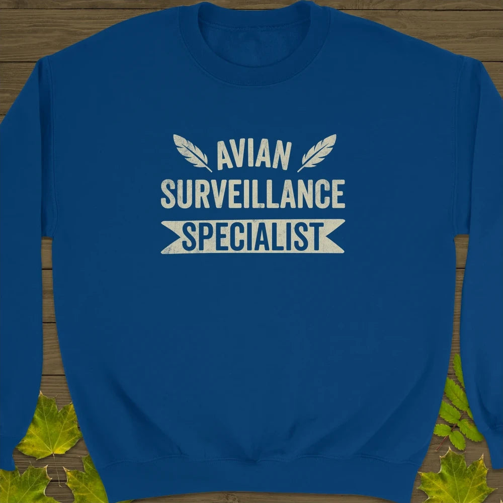 Avian Surveillance Crewneck Sweatshirt Royal