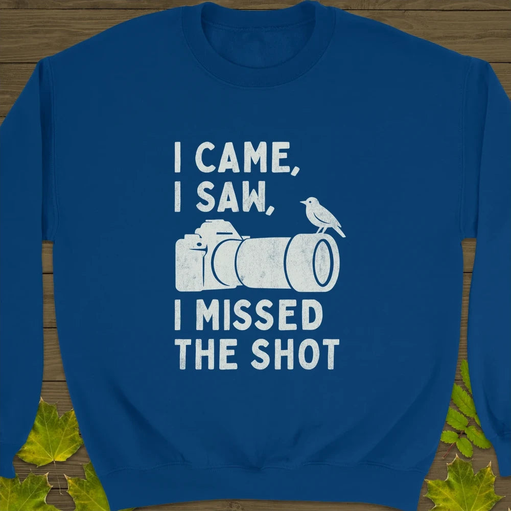 Missed The Shot Crewneck Sweatshirt Royal