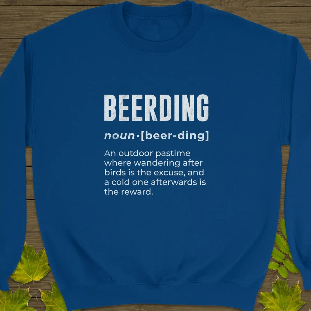 Beerding Definition Crewneck Sweatshirt Royal