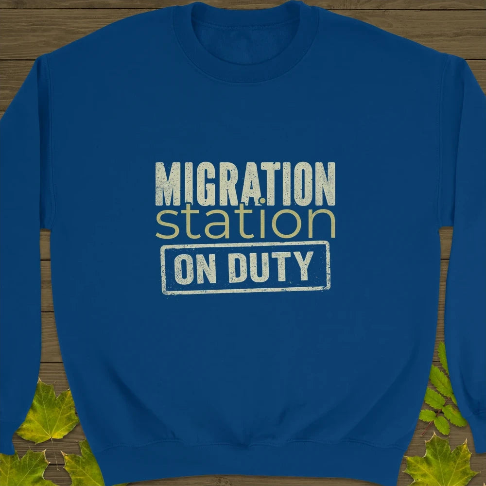 Migration Station Crewneck Sweatshirt Royal