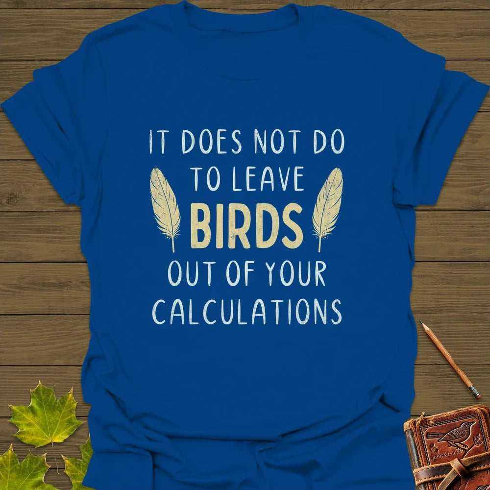 Bird Calculations T-Shirt Royal