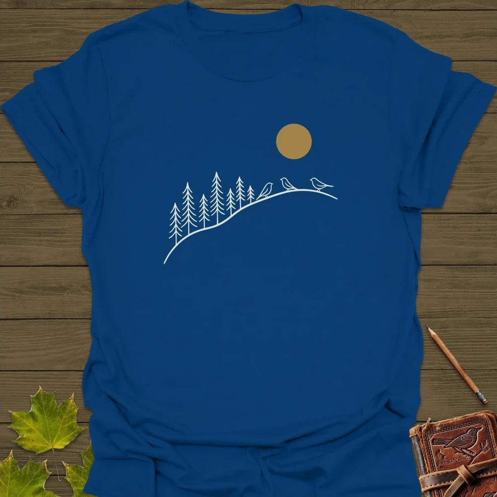 Morning Perch T-Shirt Royal