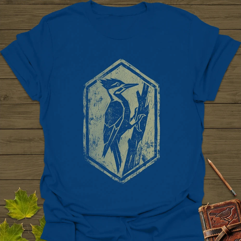 Woodpecker Silhouette T-Shirt Royal