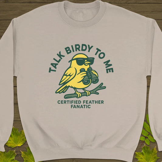 Talk Birdy Crewneck Sweatshirt Sand