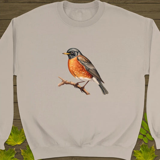 Artistic American Robin Crewneck Sweatshirt Sand