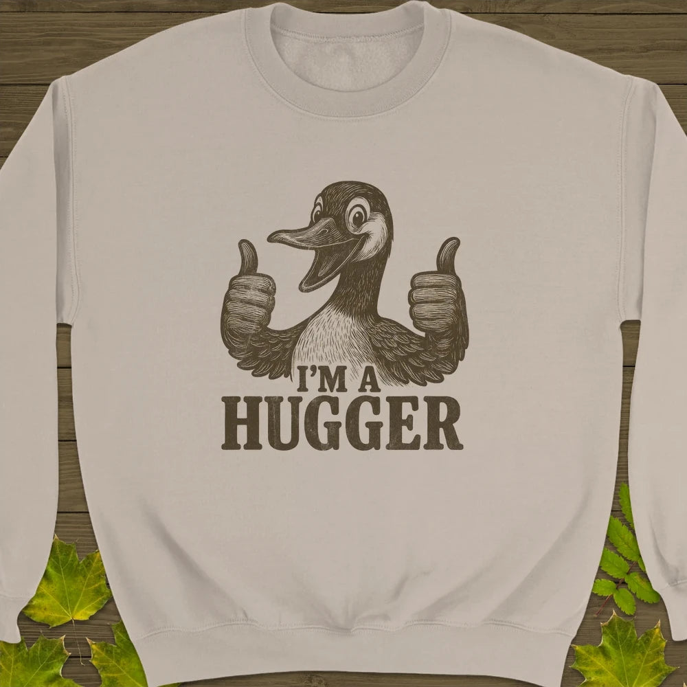 I'm a Hugger Crewneck Sweatshirt Sand