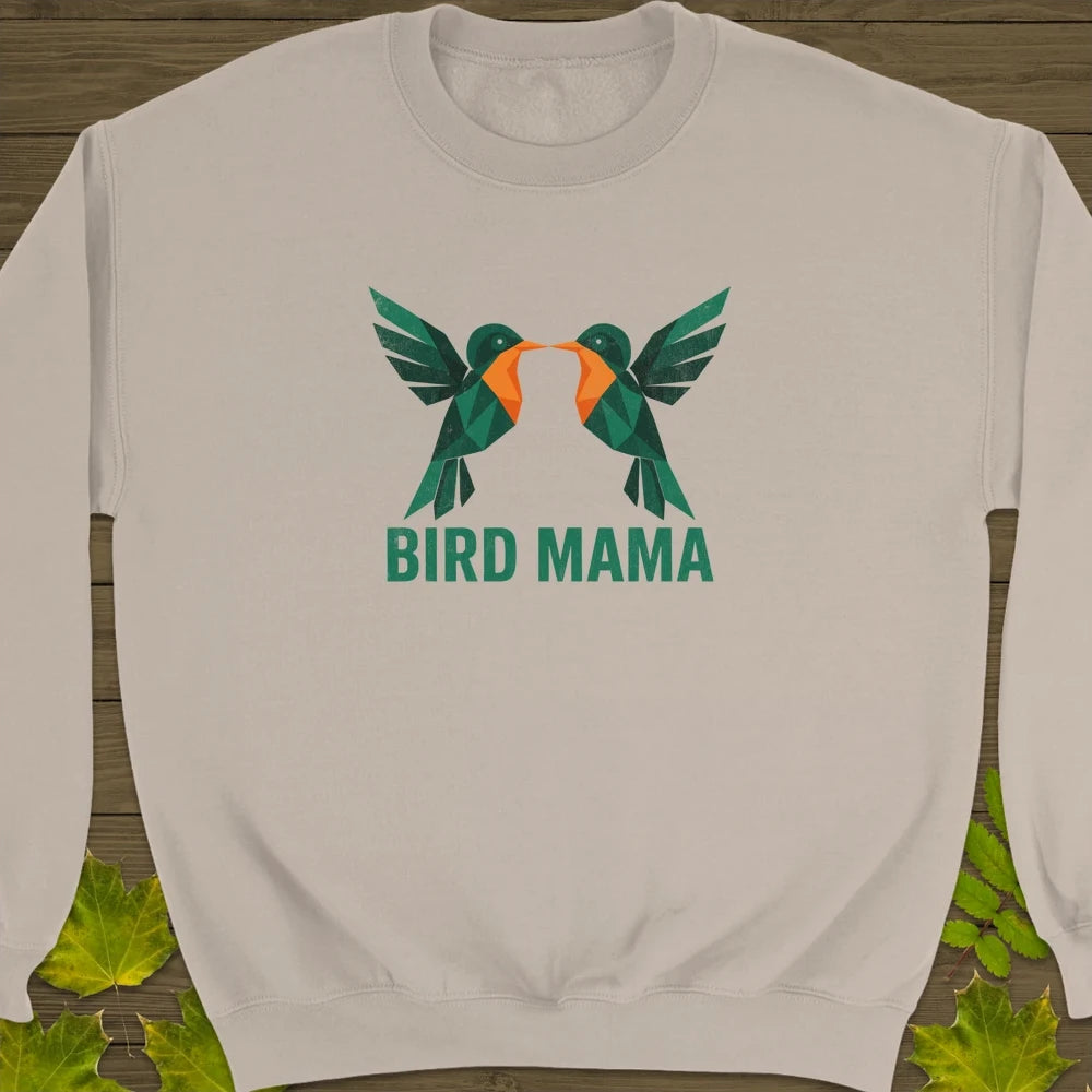Bird Mama Crewneck Sweatshirt Sand
