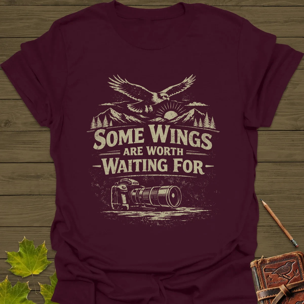 Some Wings T-Shirt Maroon