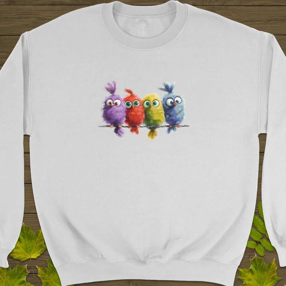 Feathered Friends Crewneck Sweatshirt White