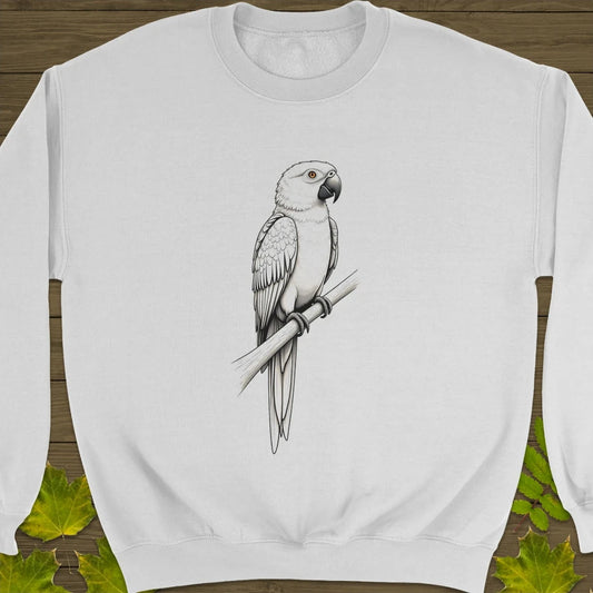Parrot Perspective Crewneck Sweatshirt White