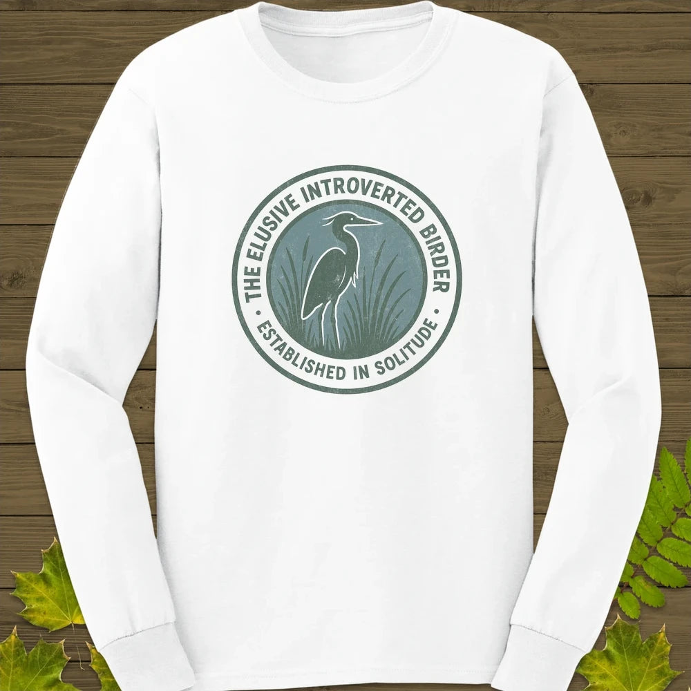 Elusive Birder Long Sleeve White