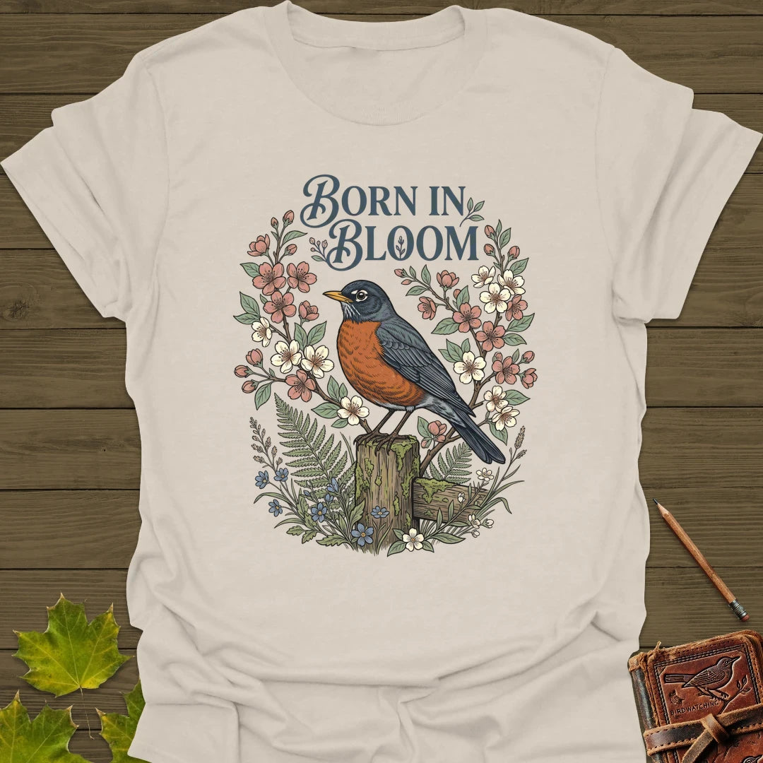 Born In Bloom T-Shirt Natural