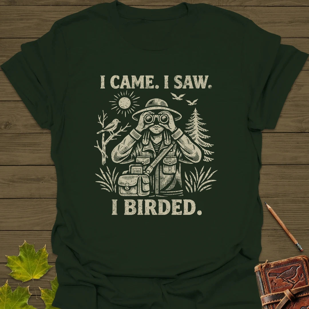 I Birded T-Shirt Forest Green