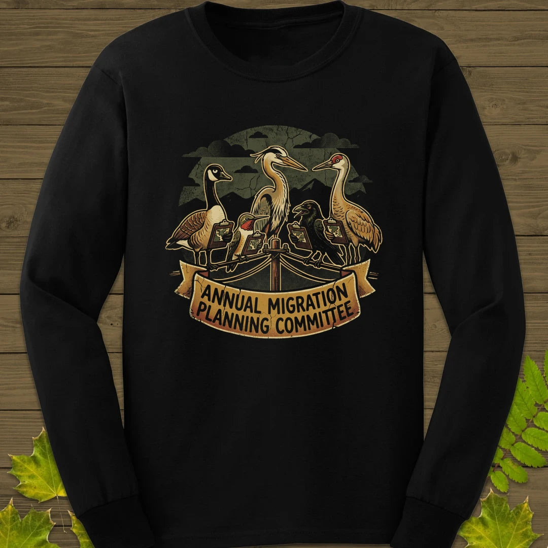 Migration Committee Long Sleeve Black