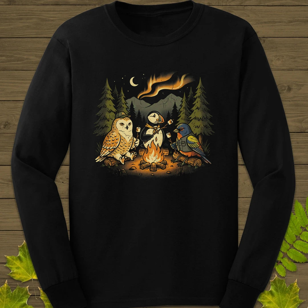 Life List Camping Long Sleeve Black