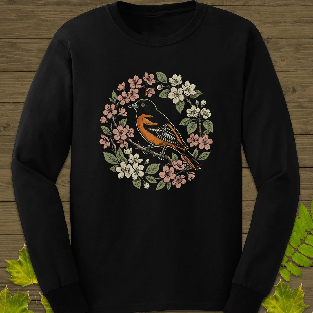 Baltimore Bloom Long Sleeve Black