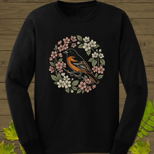Baltimore Bloom Long Sleeve Black