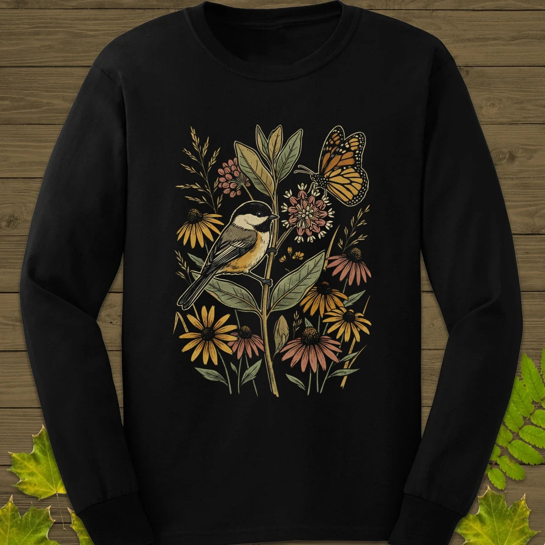 Garden Visitors Long Sleeve Black