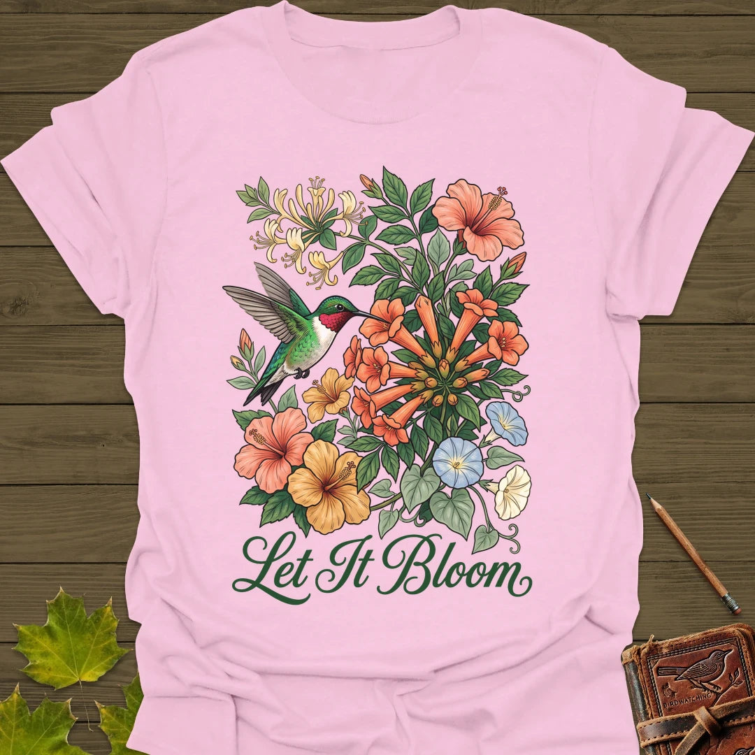 Let It Bloom T-Shirt Light Pink