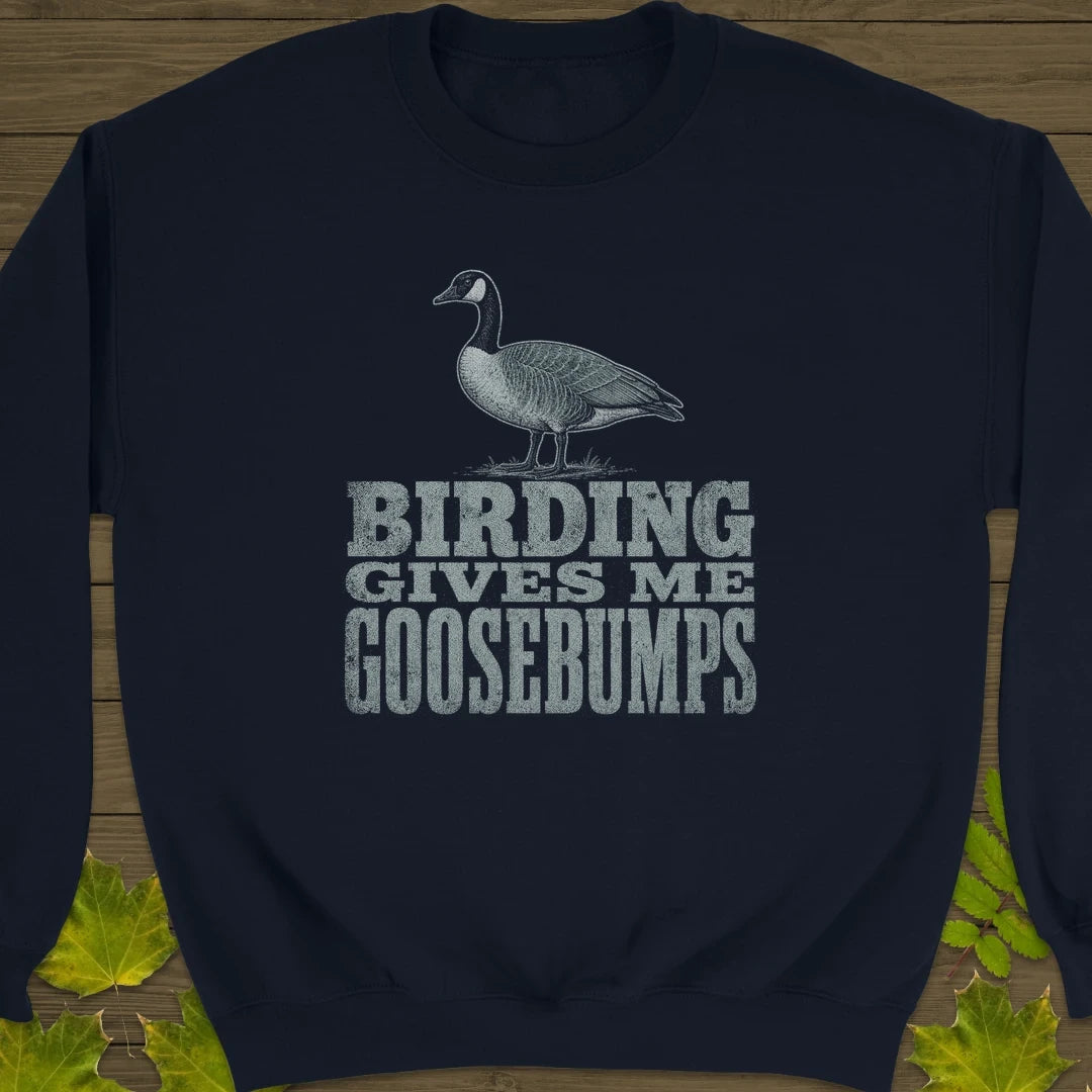 Birding Goosebumps Sweatshirt Navy
