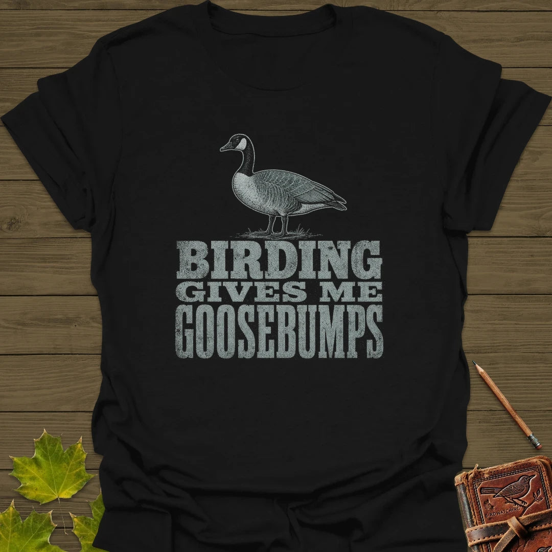 Birding Goosebumps T-Shirt Black