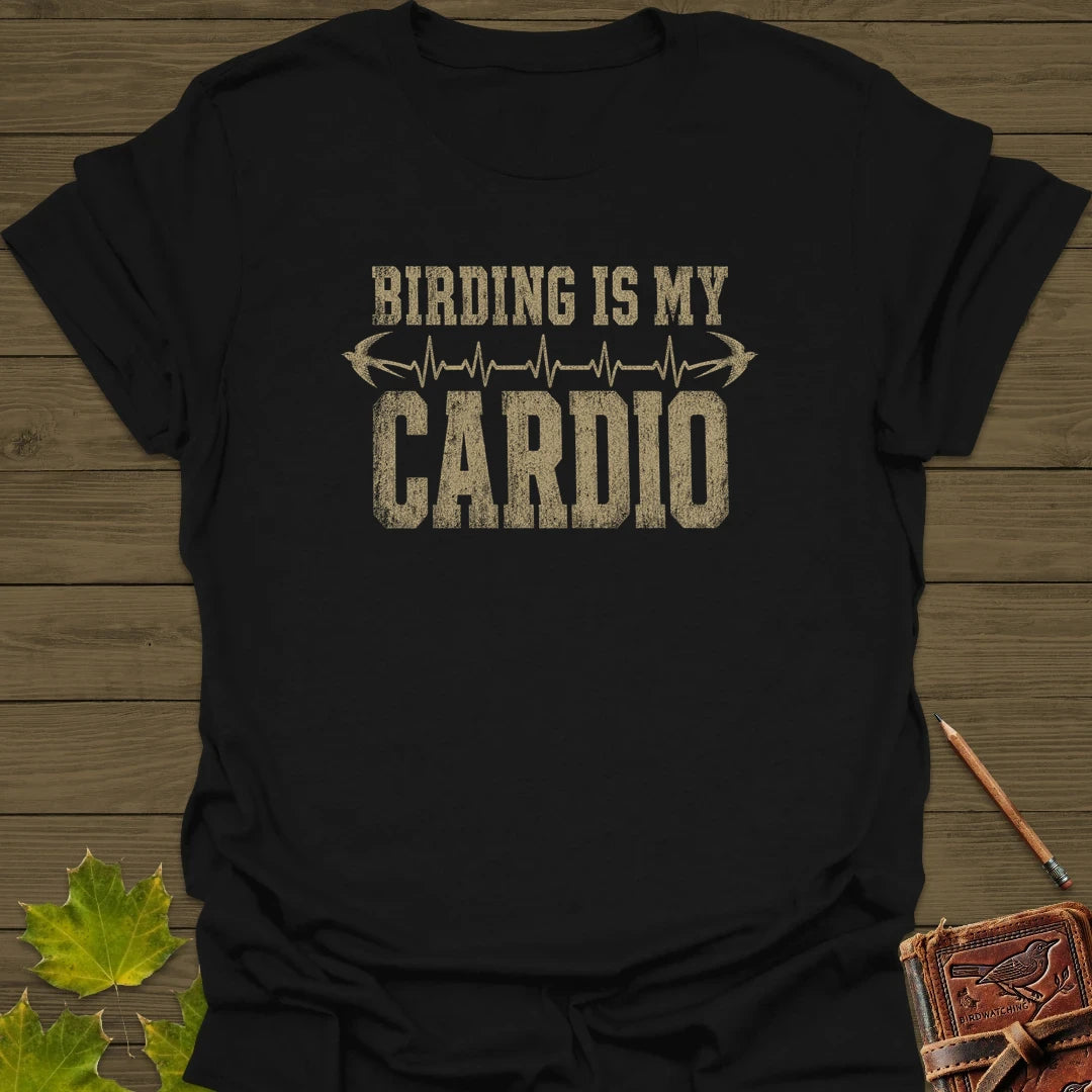 Birding Is My Cardio T-Shirt Black
