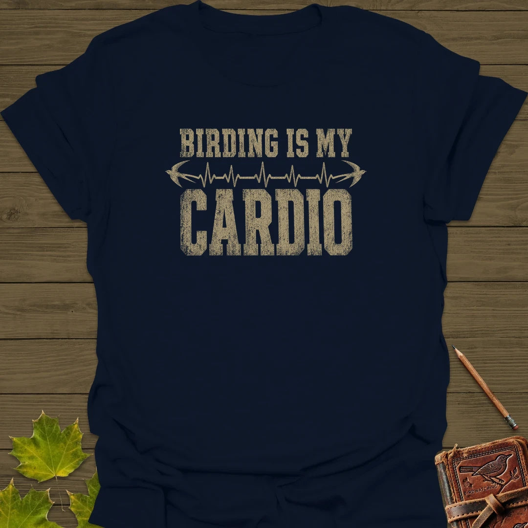 Birding Is My Cardio T-Shirt Navy