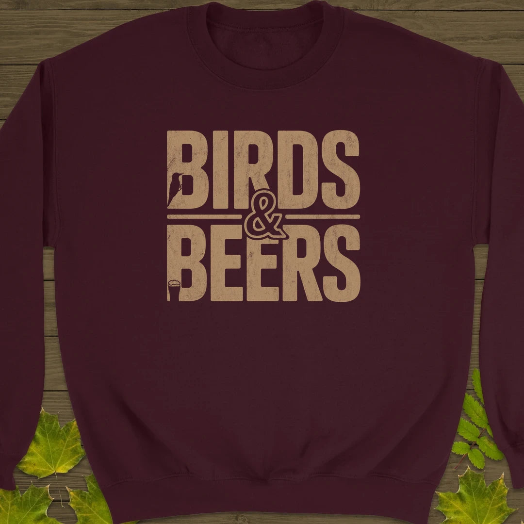 Birds & Beers Sweatshirt Maroon